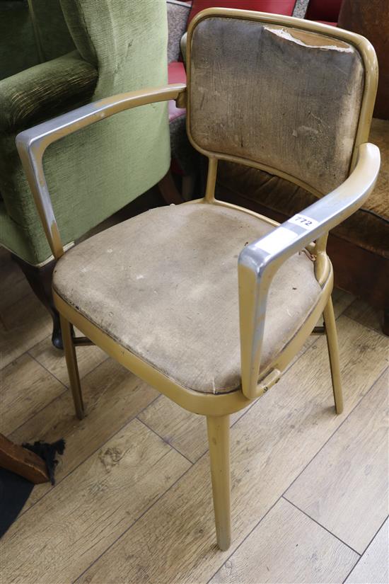 A 1960s metal chair